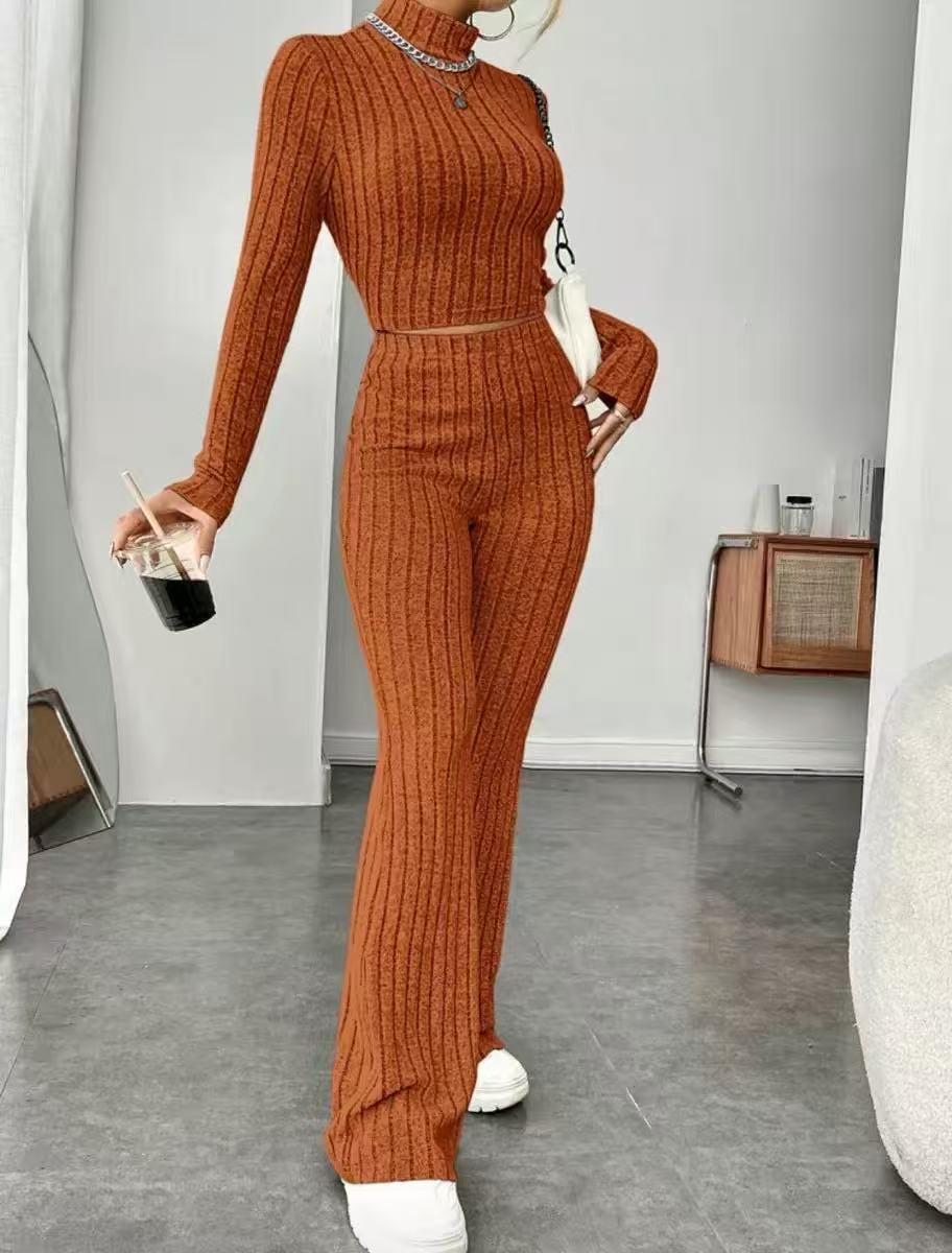 Women Fall Winter Loose Sweatshirt Two Piece Set Long Sleeve Top And Pants Outfit Casual Inner Matching Suit | Mode
