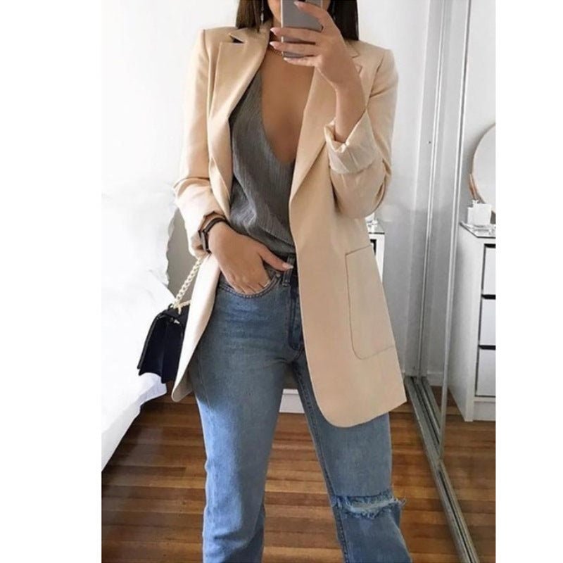 Lapel Slim Cardigan Temperament Blazer | Mode