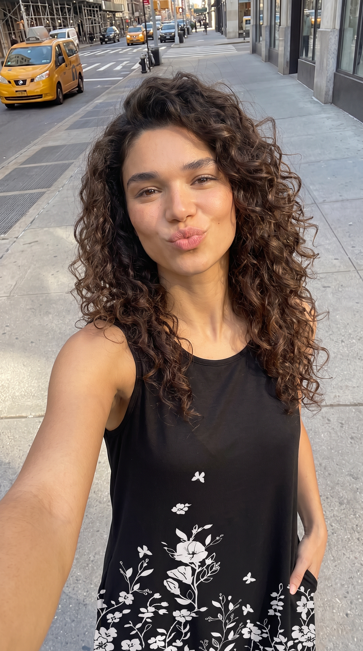 Robe Ligne A Imprimé Floral — Sans Manches