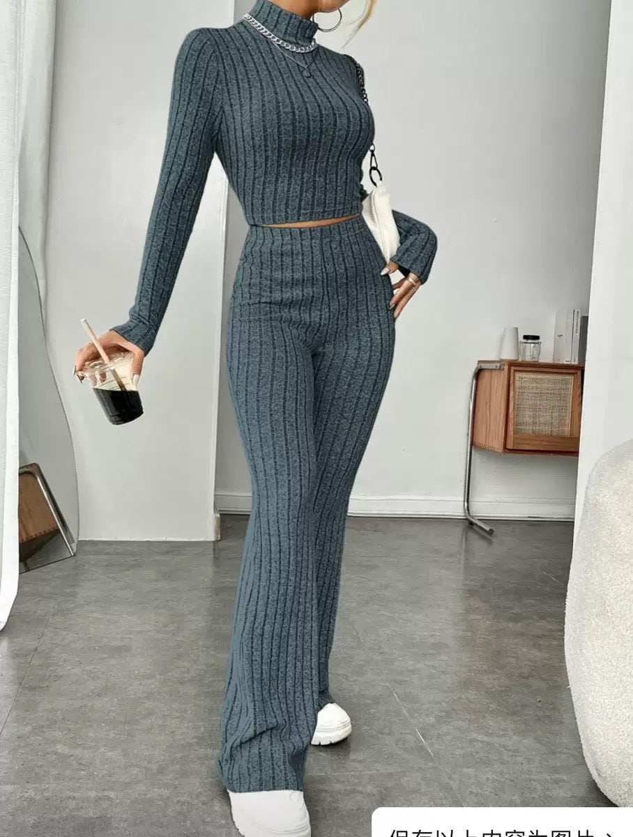 Women Fall Winter Loose Sweatshirt Two Piece Set Long Sleeve Top And Pants Outfit Casual Inner Matching Suit | Mode