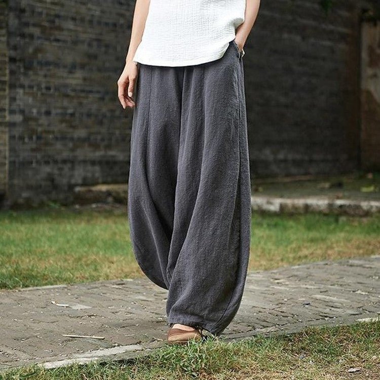 Tight Waist Plus Size Loose Trousers Women Casual Pants | Mode