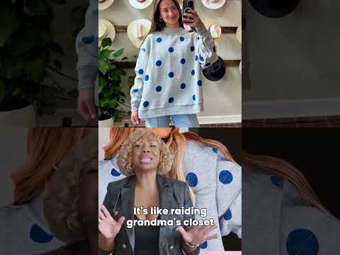 Womens Relaxed-fit Casual Polka-dot Printed Mock-neck Sweatshirt